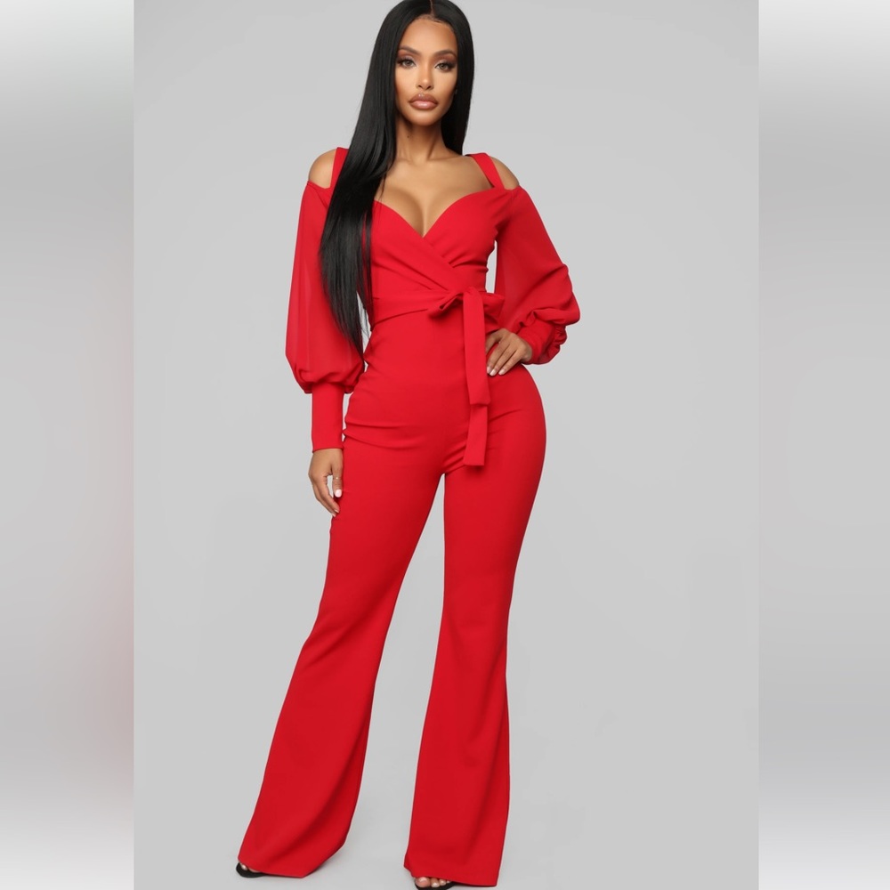 Red Jumpsuit Sz Small